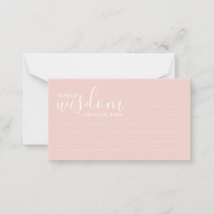 Carte de conseil et de souhaits Mariage de script 