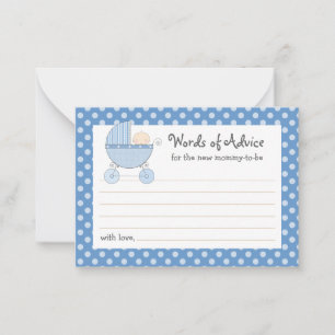 Carte de conseil maman transport Baby shower   Ros