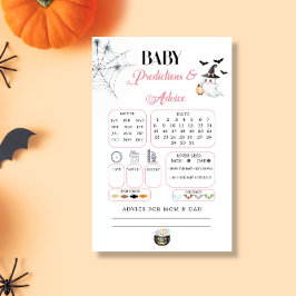 Carte de conseil Pink Little Boo Baby Predictions