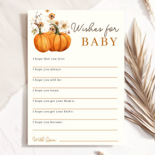 Carte de conseil pour Baby shower de bébé Voeux ci