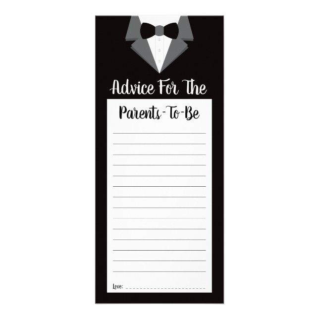 Carte de conseil pour les parents à devenir, Baby  (Devant)