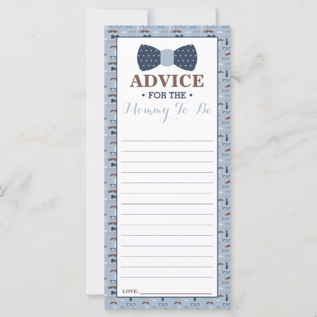 Carte de conseil pour Maman-To-Be, Petit Baby show (Devant)
