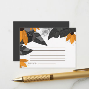 Carte de conseil pour Mariage Fleur sauvage coloré