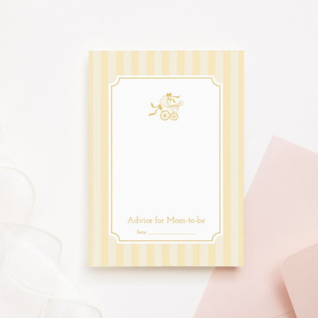 Carte de conseil pour poussette de bébé mignonne P (Créateur téléchargé)