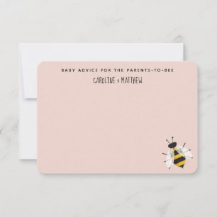 Carte de conseil Rustic Mama to Bee Baby shower