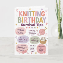 Carte de conseils de survie drôle pour anniversair