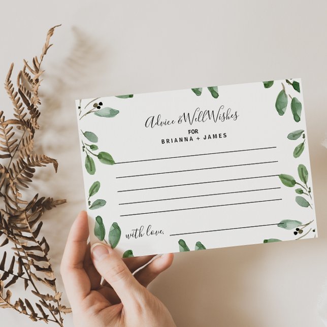 Carte de conseils et de vœux de verdure estivale (Créateur téléchargé)