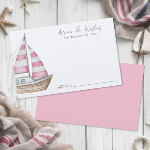 Carte de conseils et de vœux pour Baby Shower Fill