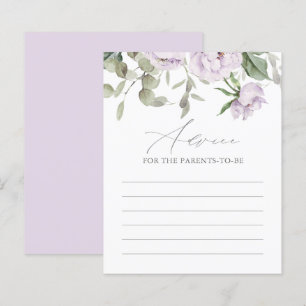 Carte de conseils pour Baby Shower Bébé Papillon V