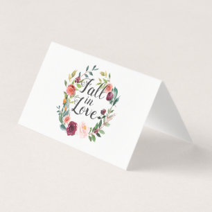 Carte de conseils pour la douche de mariée florale