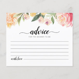 Carte de conseils pour la future maman pour la fêt