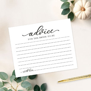 Carte de conseils pour un mariage d'automne avec v