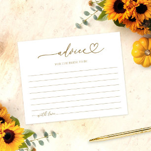 Carte de conseils pour une baby shower automnale s