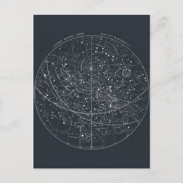 Carte de constellation vintage (Devant)