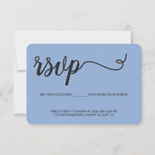 Carte de contact moderne "Sleek E-RSVP"