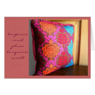 Carte de corail de rouleau de turquoise de prune