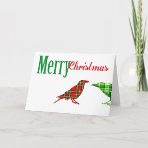 Carte de corneille de Noël