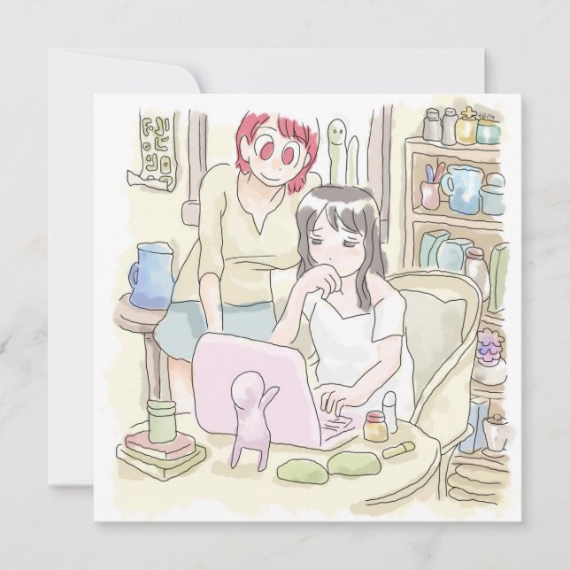 CARTE DE CORRESPONDANCE さむにやじ (Devant)