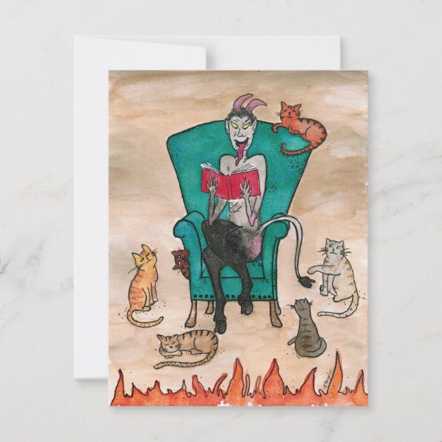 Carte De Correspondance 2020 Krampus et les Kitties (Devant)