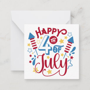 Carte De Correspondance 4 juillet heureux