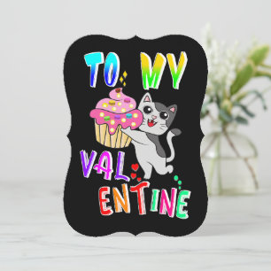 Carte De Correspondance À Mon Valentin
