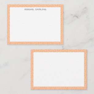 Carte de correspondance à texture imprimée de cœur