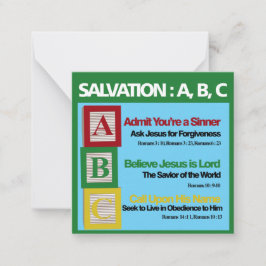 Carte De Correspondance ABC du salut