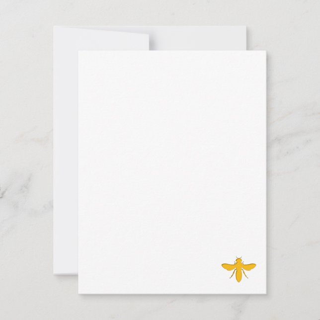 Carte De Correspondance Abeille en contact (Devant)