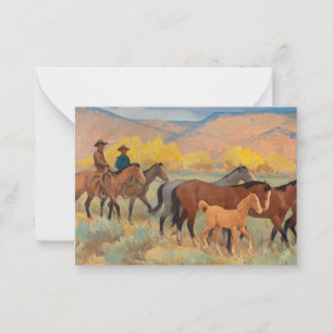 Carte De Correspondance Accueil, 1942 par Maynard Dixon