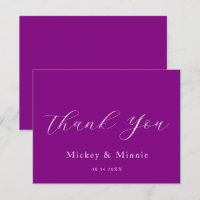 Accueil personnalisé en Merci violet