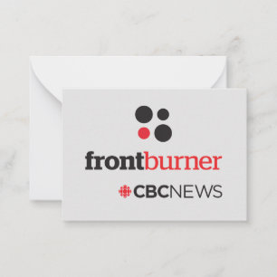 Carte De Correspondance Affiche de la CBC Front Burner