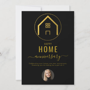 Carte De Correspondance Agent immobilier Bonne maison Anniversaire