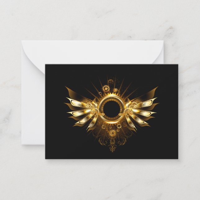 Carte De Correspondance Ailes de Steampunk (Devant)