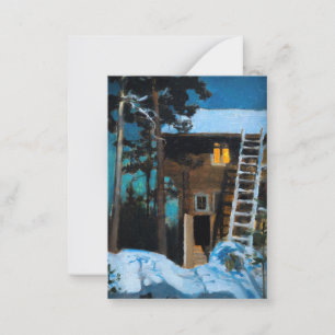 Carte De Correspondance Akseli Gallen-Kallela - Kalela en hiver