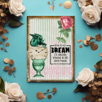 Alice au Pays des Merveilles Vintage Rose Gryphon
