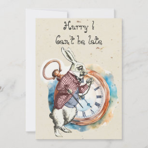 Carte De Correspondance Alice - Lapin Blanc 1865