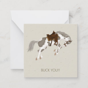 Carte De Correspondance Allez-Y ! Mini personnalisé Cheval Pinto