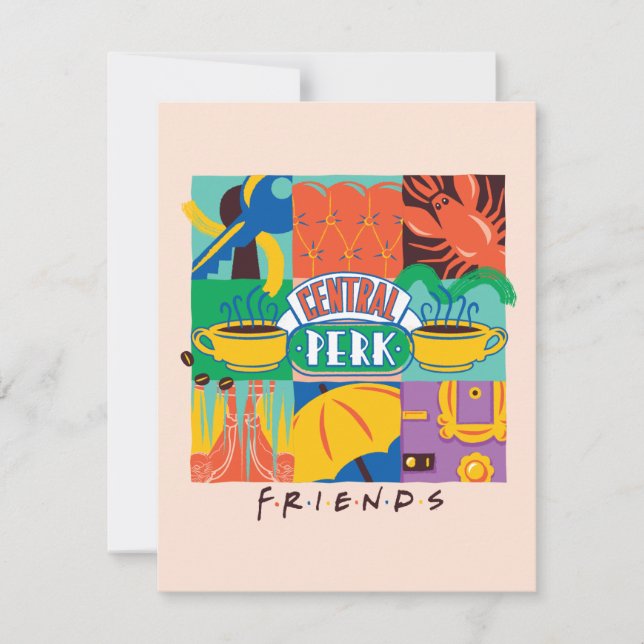 Carte De Correspondance AMIS™ | Central Perk Vibrant Graphic (Devant)