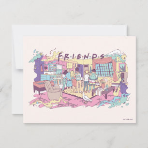 Carte De Correspondance AMIS™   Dessin de l'appartement