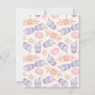 Carte De Correspondance AMIS™   Pastel Central Perk Motif