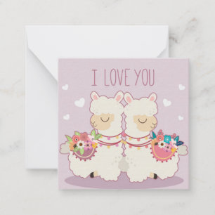 Carte De Correspondance Amour de Lama