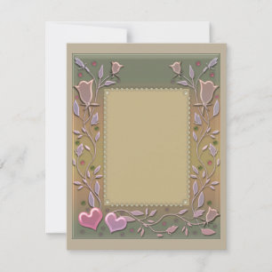 Carte De Correspondance Amour, invitation, mariage, Saint Valentin