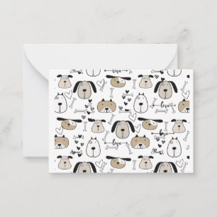 Carte De Correspondance Amoureux des chiens amusant