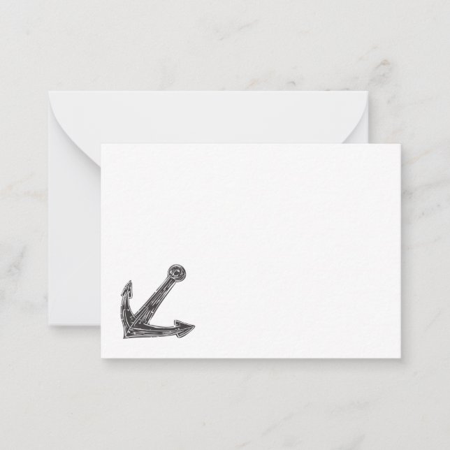 Carte De Correspondance Ancre design mignon (Devant)