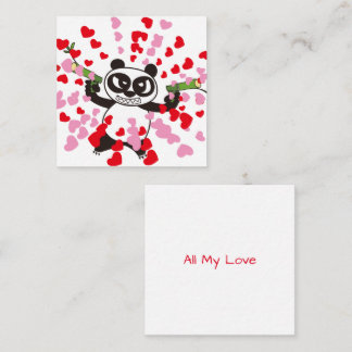 Carte De Correspondance AngryFacePanda Happy Valentine's Day