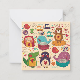 Carte De Correspondance Animaux décoratifs