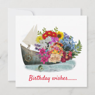 Carte De Correspondance Anniversaire SouhaitsCarte de note plate