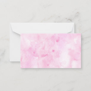 Carte De Correspondance Aquarelle Abstraite couleur rose mixte Imprimer
