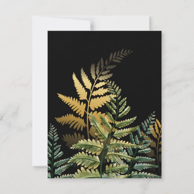 Carte De Correspondance Aquarelle Arbres 3 (Devant)