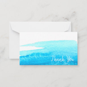 Carte De Correspondance Aquarelle bleu ciel